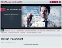 Tablet Screenshot of mec-management.de